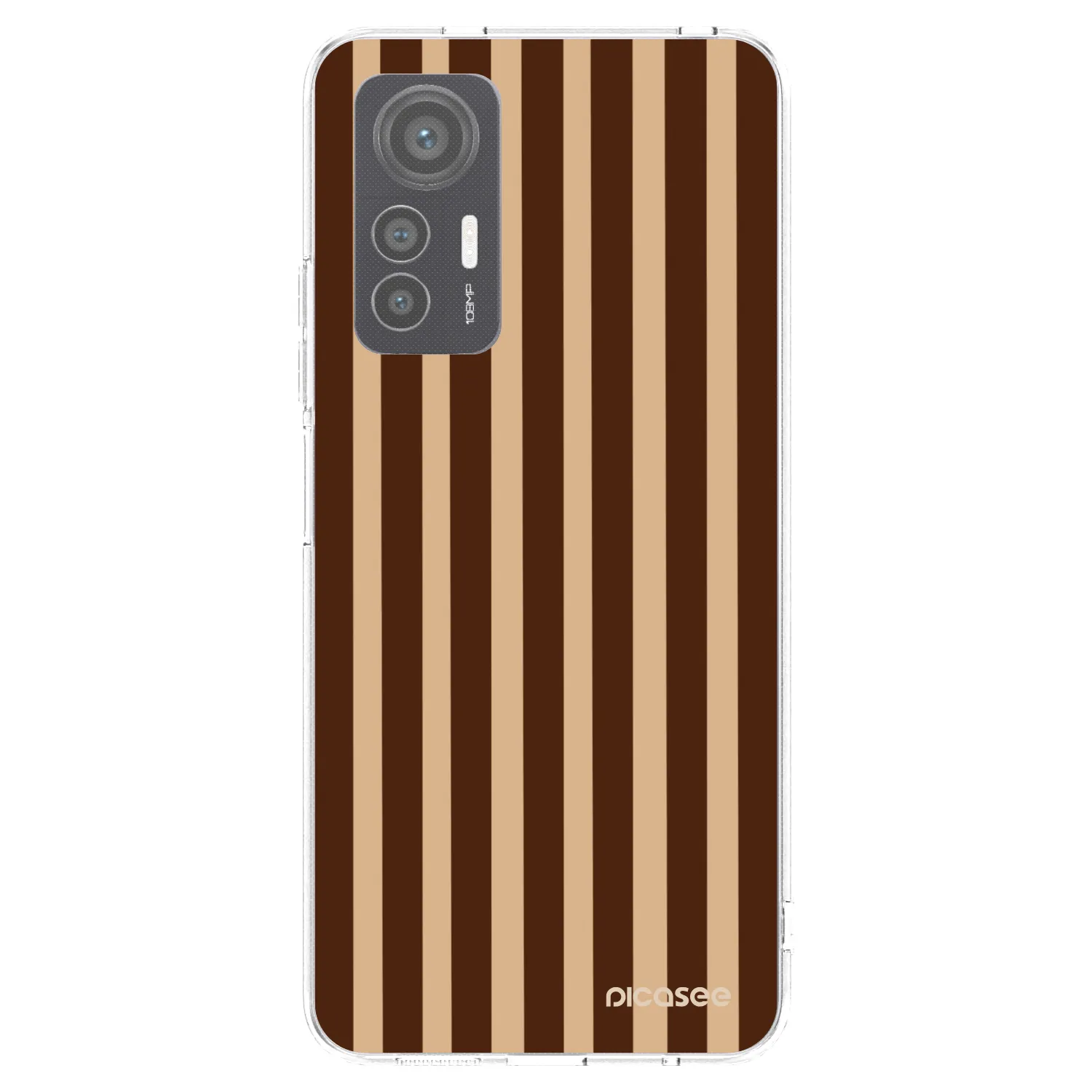 Picasee silikonowe przeźroczyste etui na Xiaomi 12 Lite - Brown lines