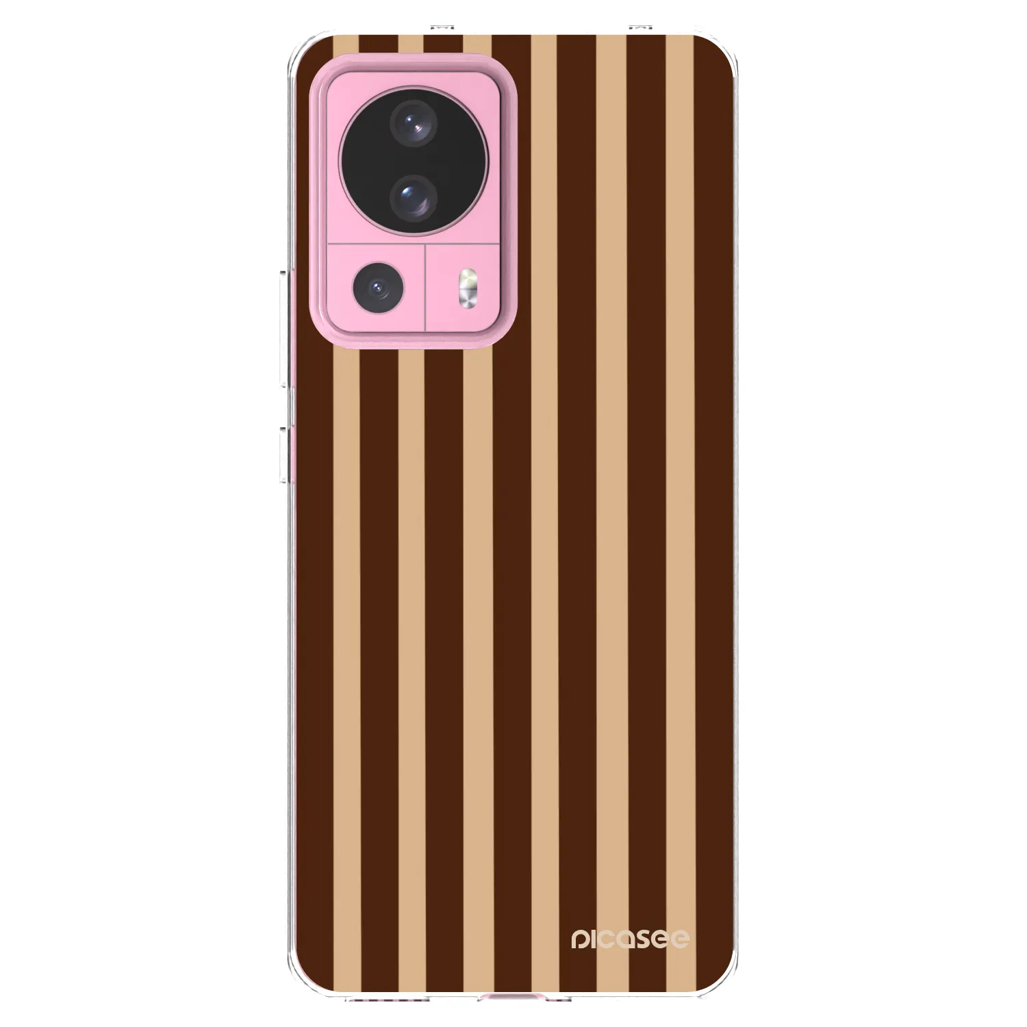 Picasee silikonowe przeźroczyste etui na Xiaomi 13 Lite - Brown lines