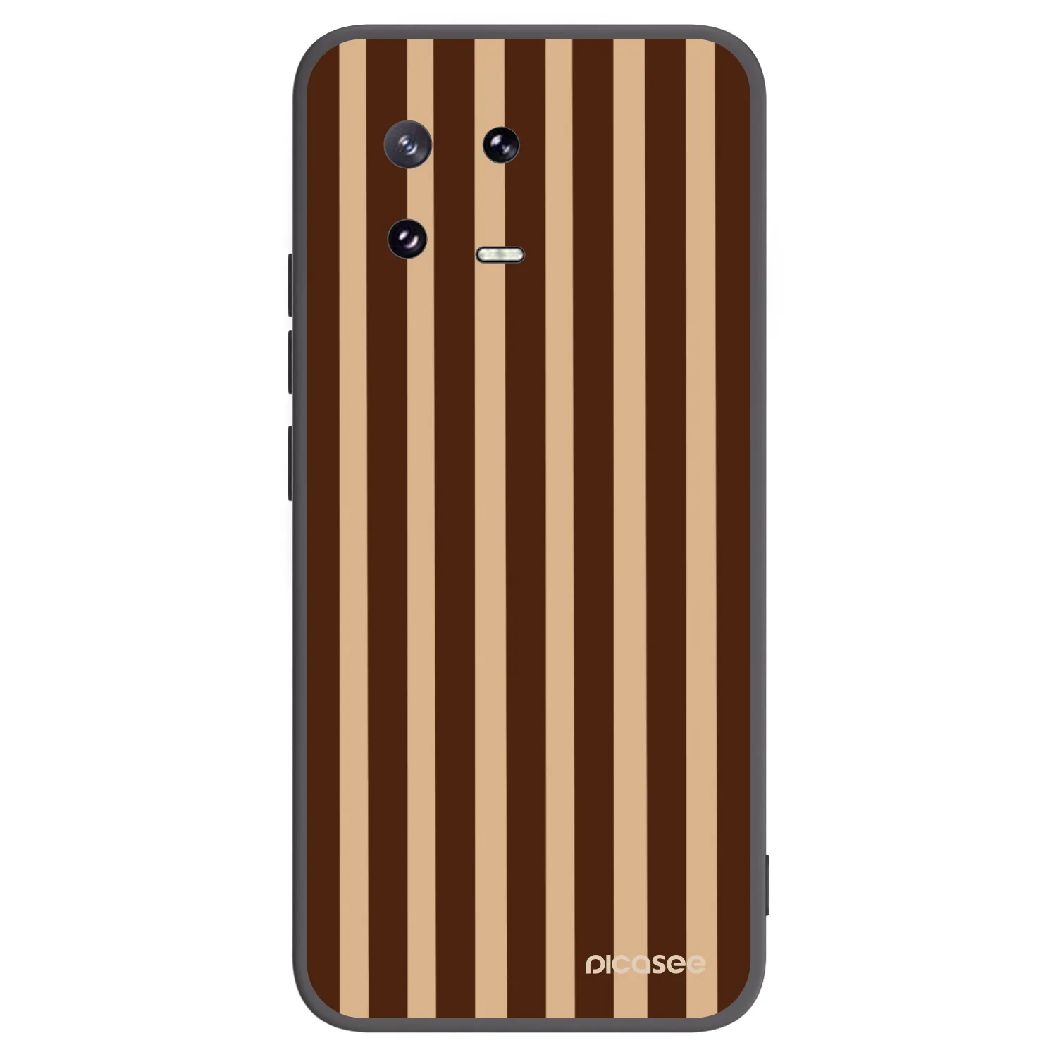 Picasee silikonowe czarne etui na Xiaomi 13 Pro - Brown lines