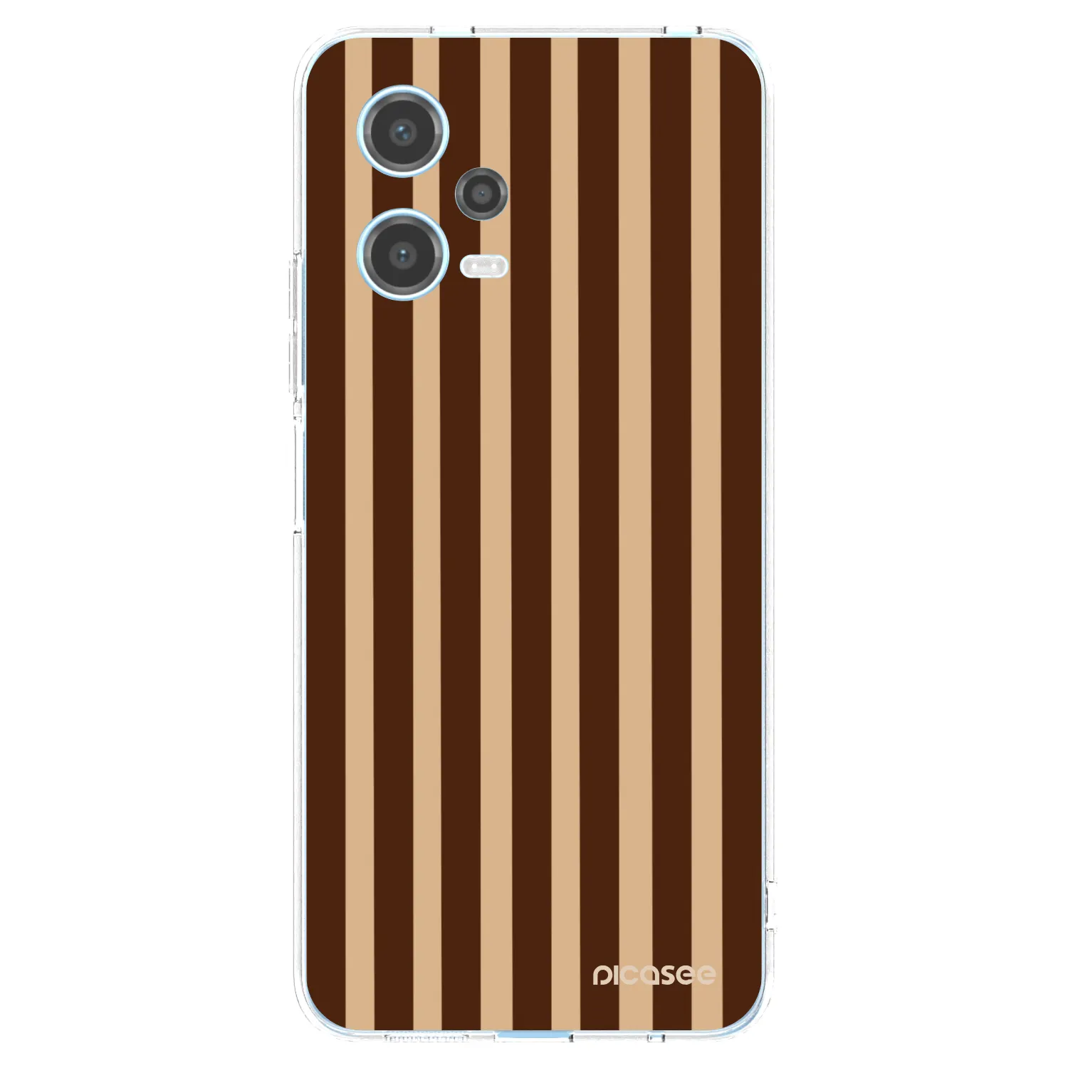 Picasee silikonowe przeźroczyste etui na Xiaomi Redmi Note 12 5G - Brown lines