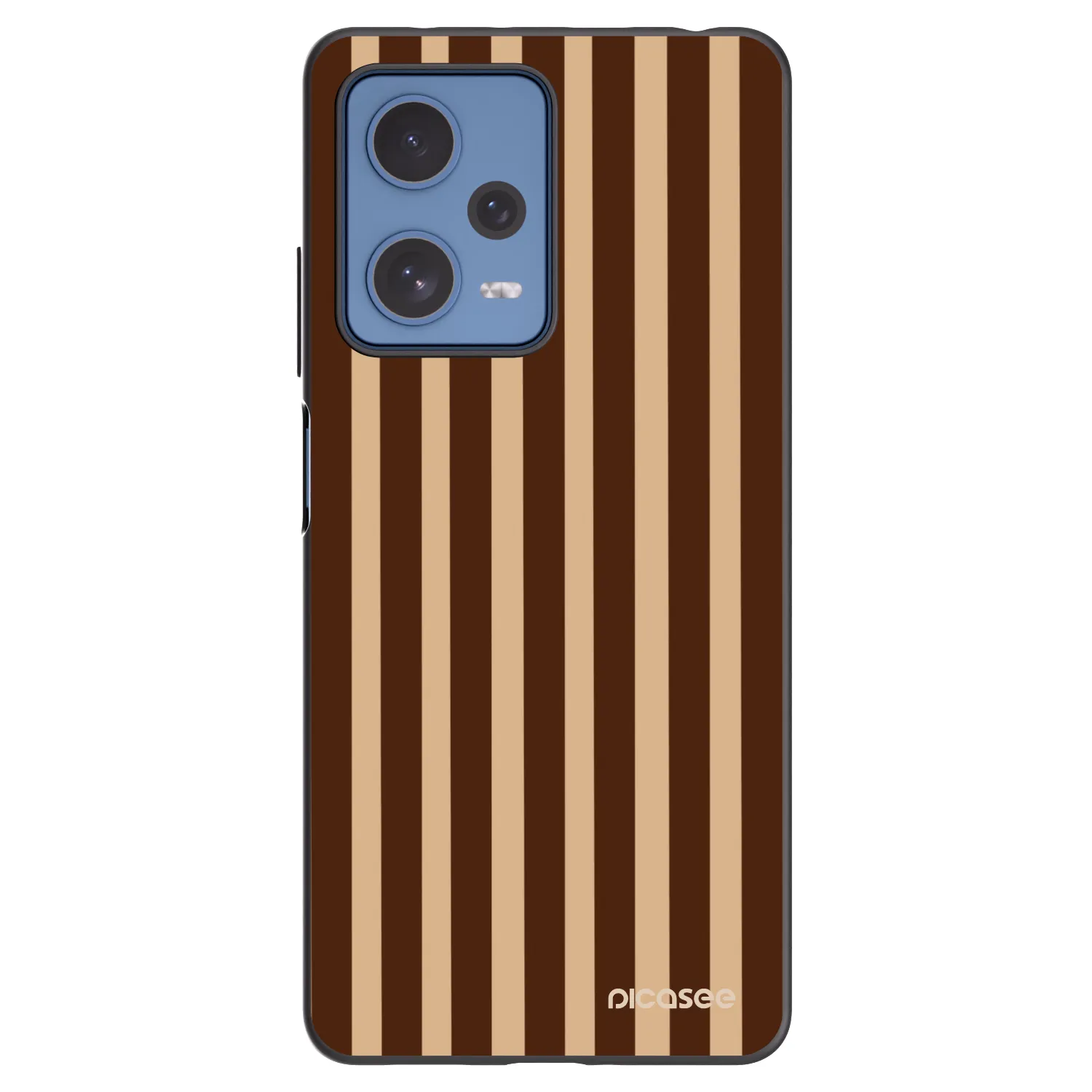 Picasee silikonowe czarne etui na Xiaomi Redmi Note 12 Pro 5G - Brown lines