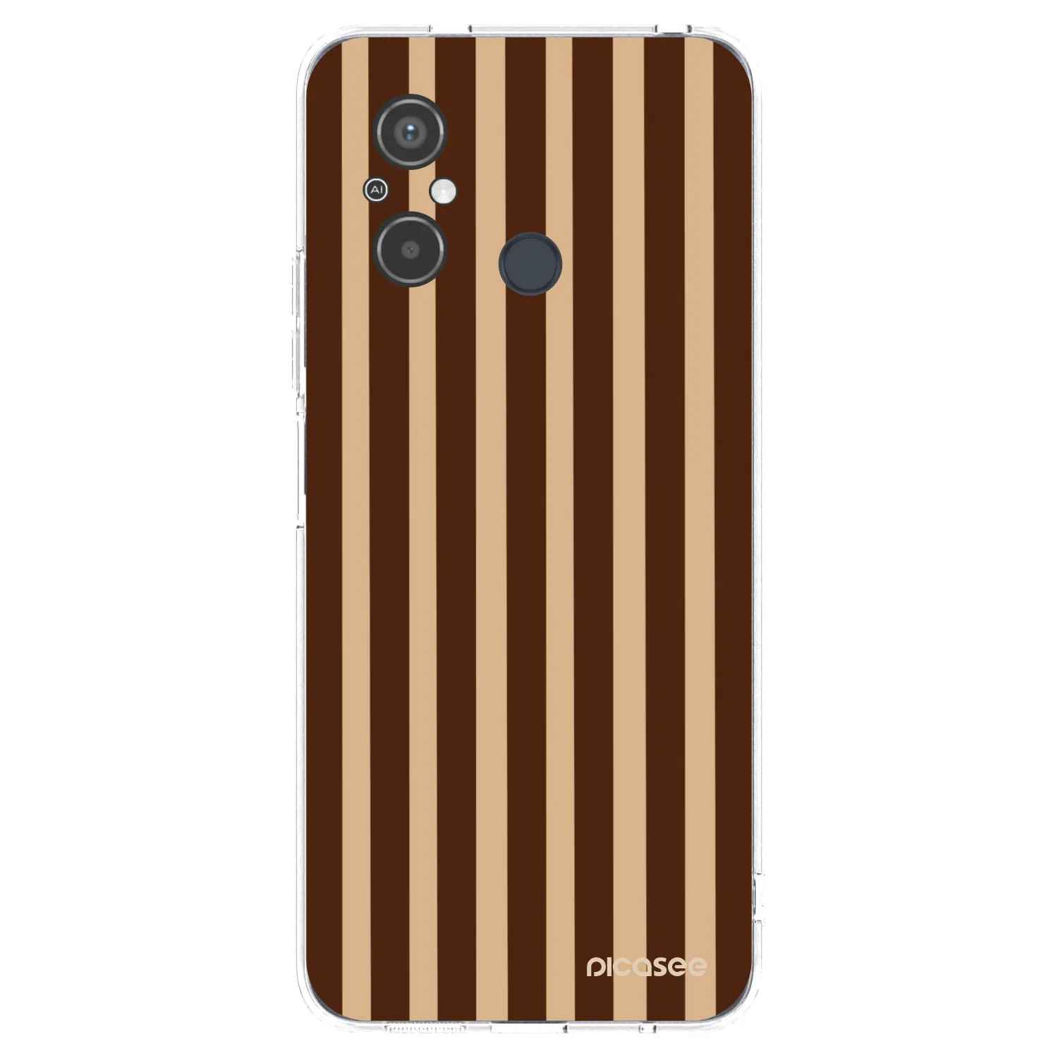 Picasee silikonowe przeźroczyste etui na Xiaomi Redmi 12C - Brown lines