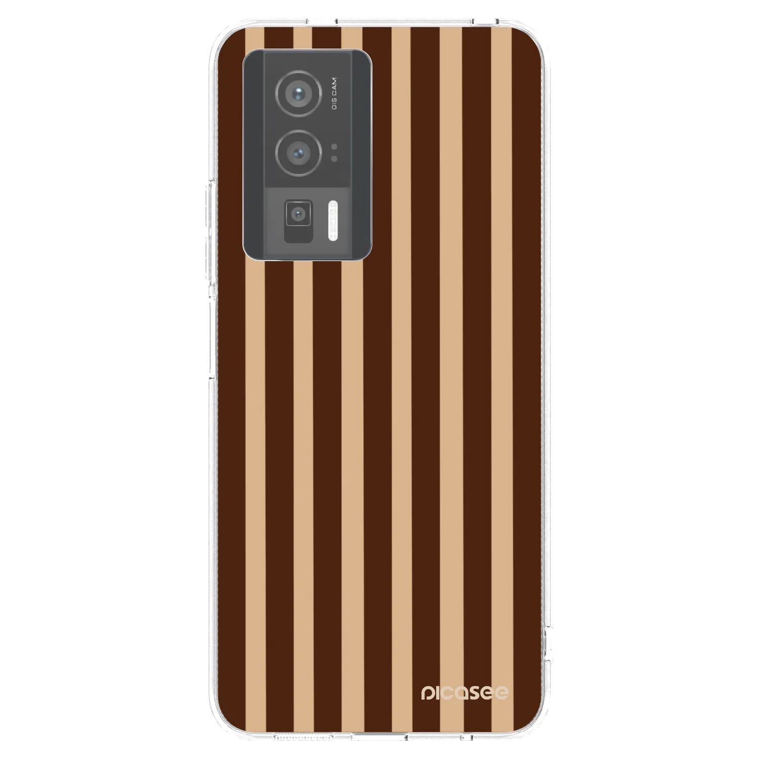 Picasee silikonowe przeźroczyste etui na Xiaomi Poco F5 Pro 5G - Brown lines