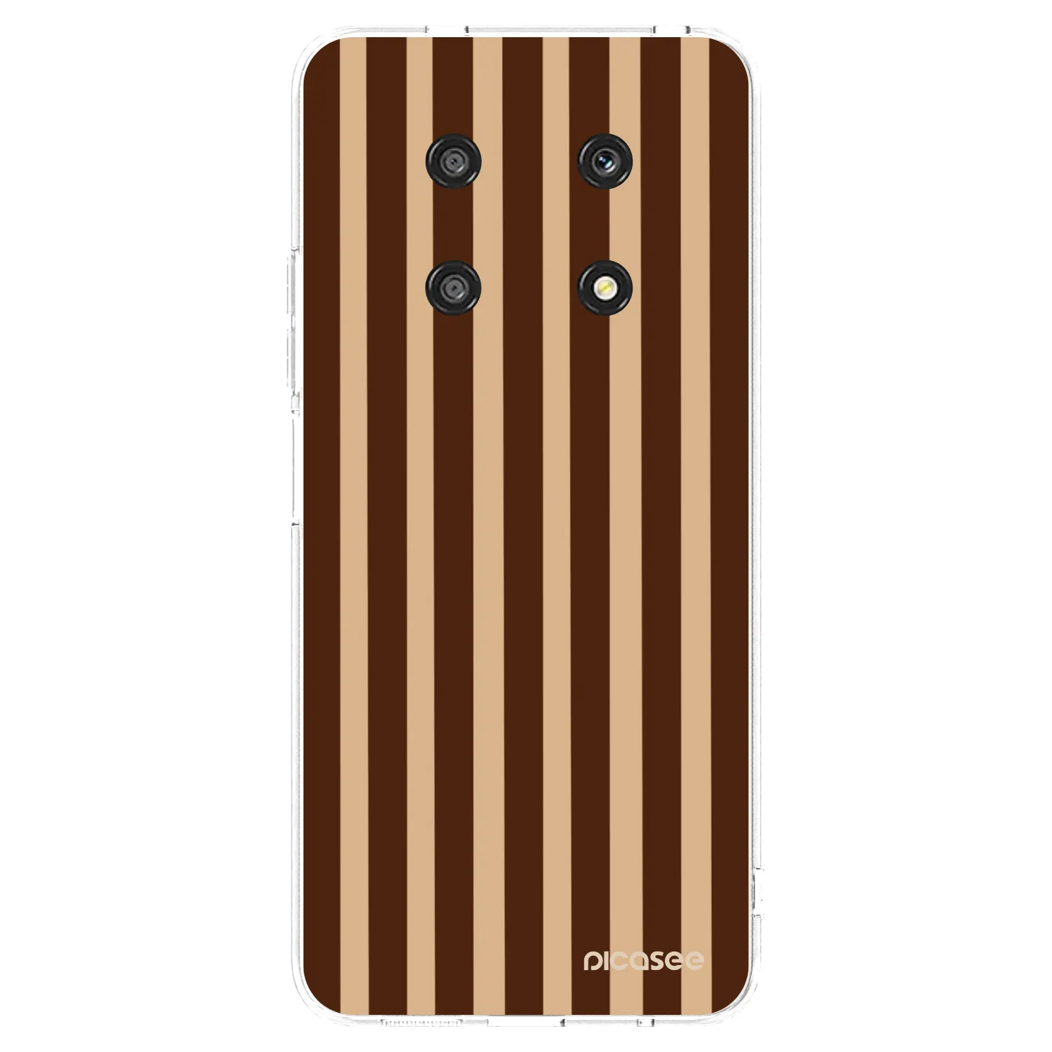 Picasee silikonowe przeźroczyste etui na Honor Magic4 Lite 5G - Brown lines