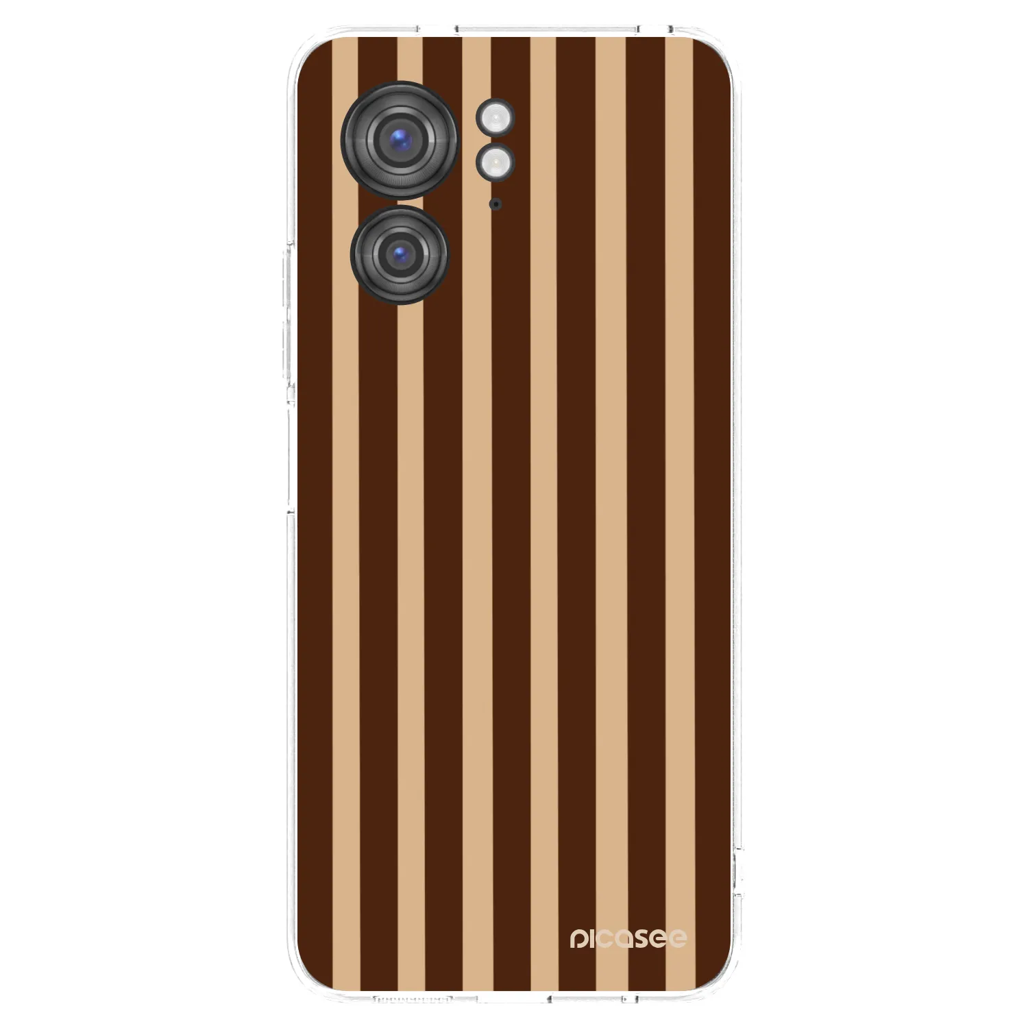 Picasee silikonowe przeźroczyste etui na Motorola Edge 40 - Brown lines