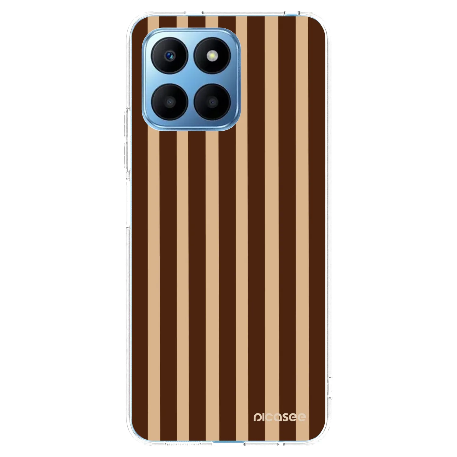 Picasee silikonowe przeźroczyste etui na Honor 70 Lite - Brown lines