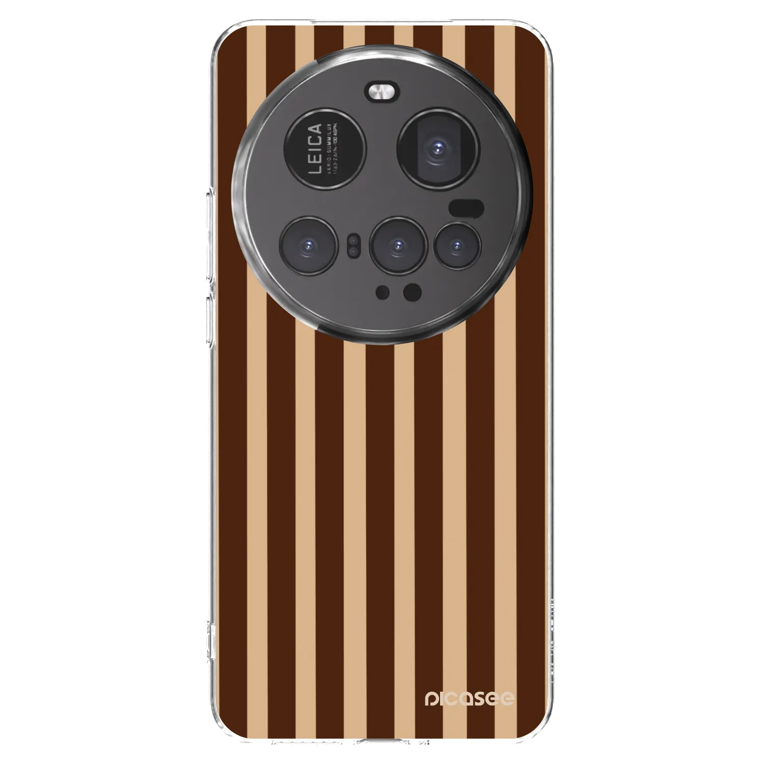 Picasee silikonowe przeźroczyste etui na Xiaomi 15 Ultra - Brown lines
