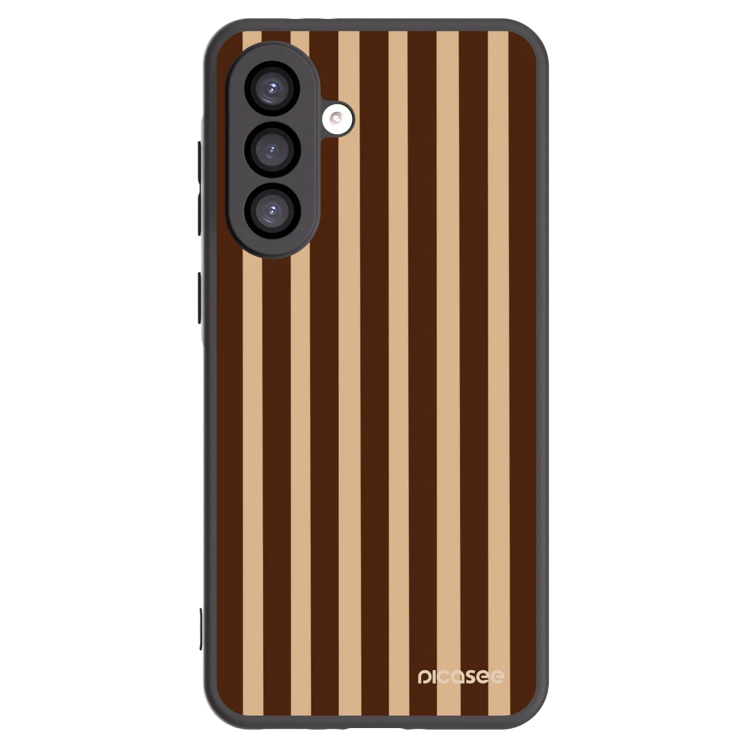 Picasee silikonowe czarne etui na Samsung Galaxy A26 5G A266B - Brown lines