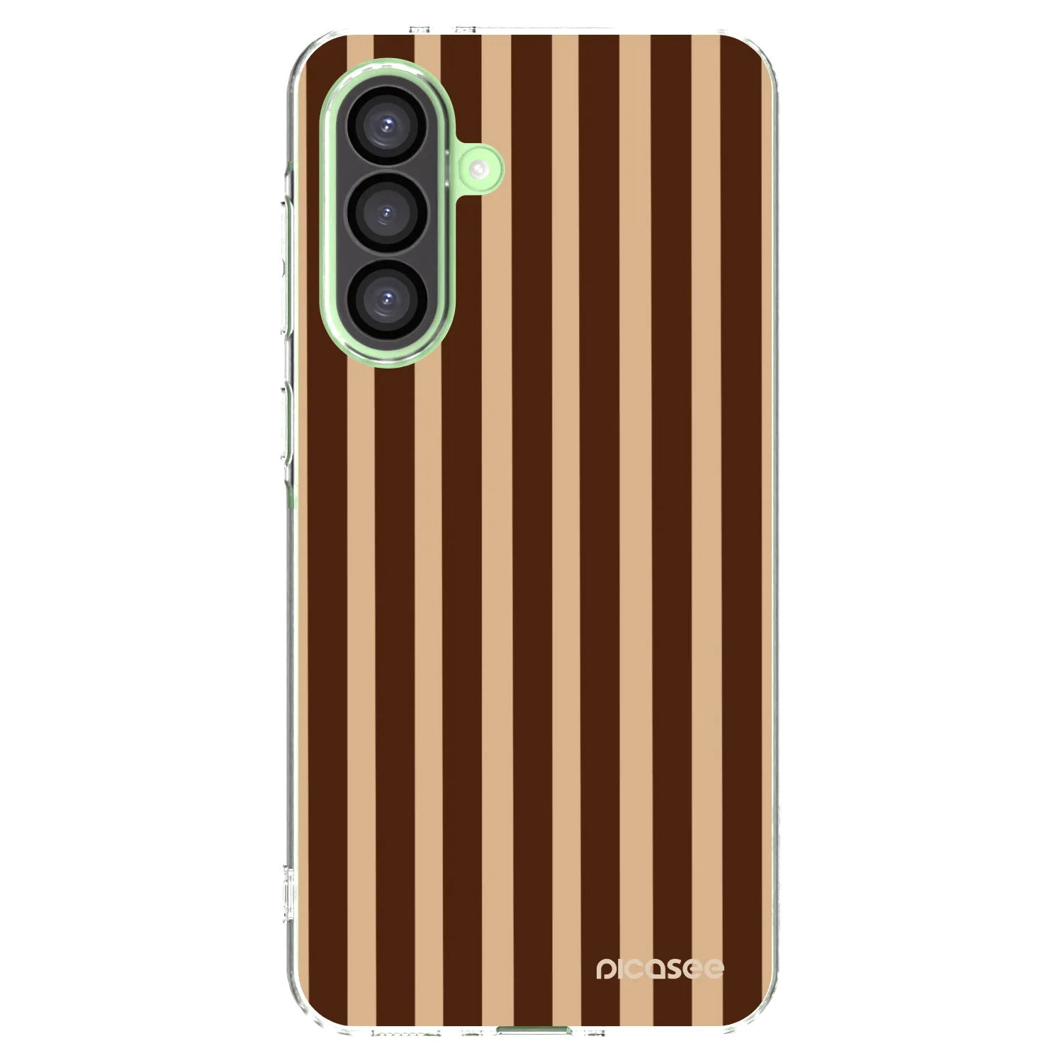 Picasee silikonowe przeźroczyste etui na Samsung Galaxy A26 5G A266B - Brown lines