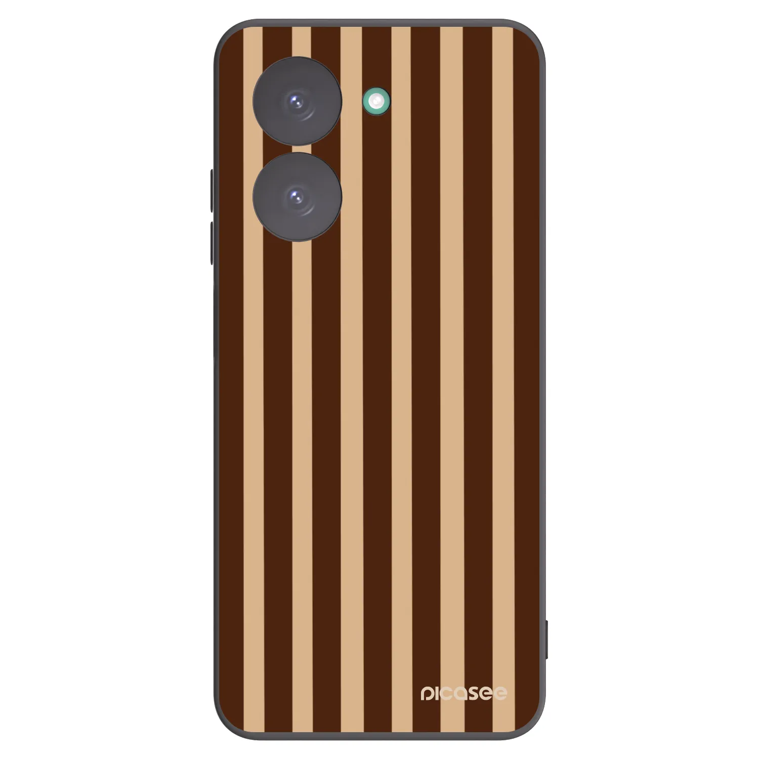 Picasee silikonowe czarne etui na Xiaomi Redmi A5 - Brown lines