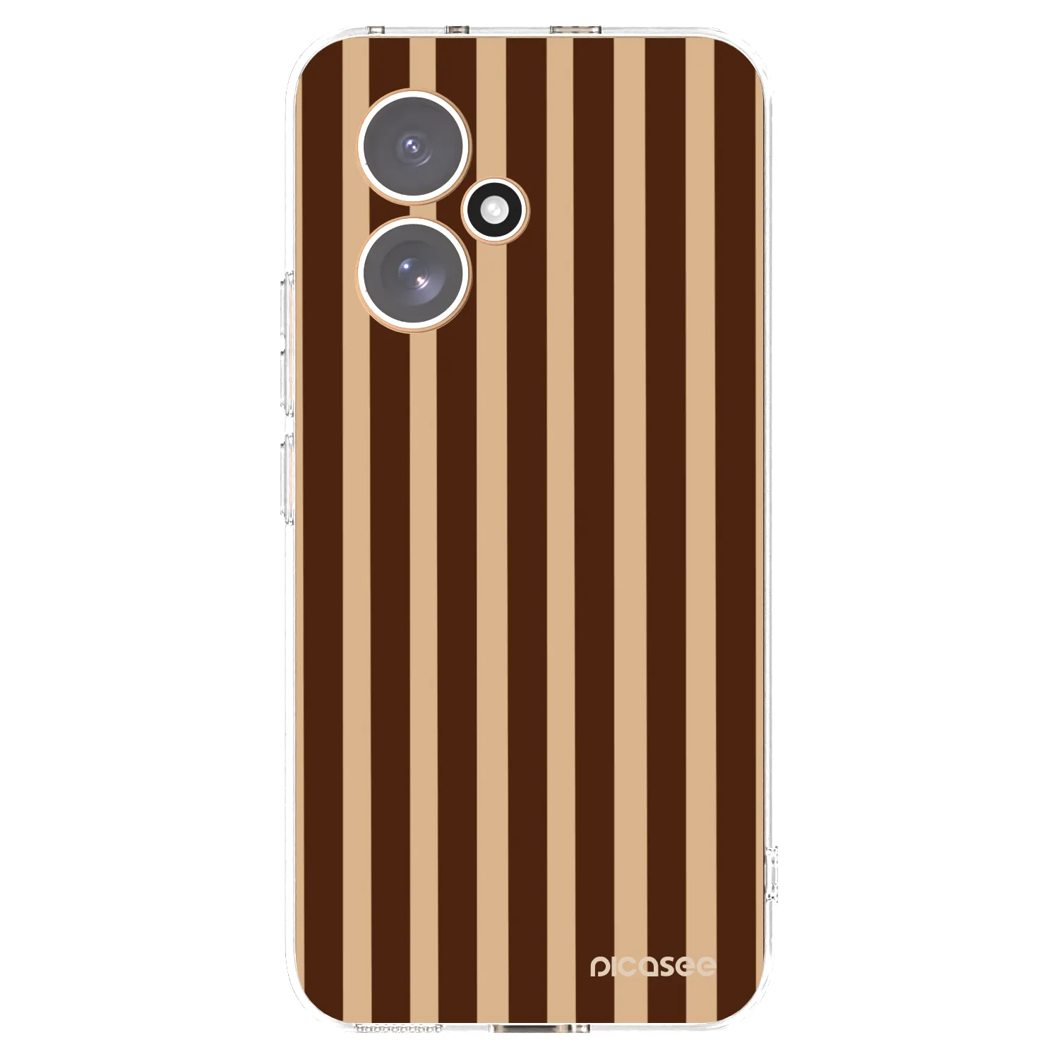 Picasee silikonowe przeźroczyste etui na Honor 400 5G - Brown lines