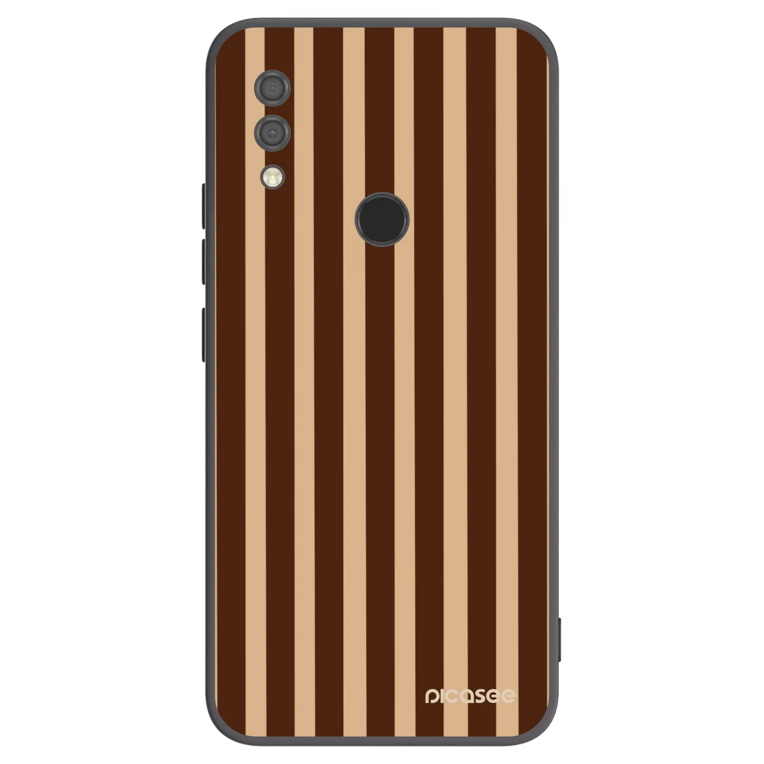Picasee silikonowe czarne etui na Xiaomi Redmi 7 - Brown lines