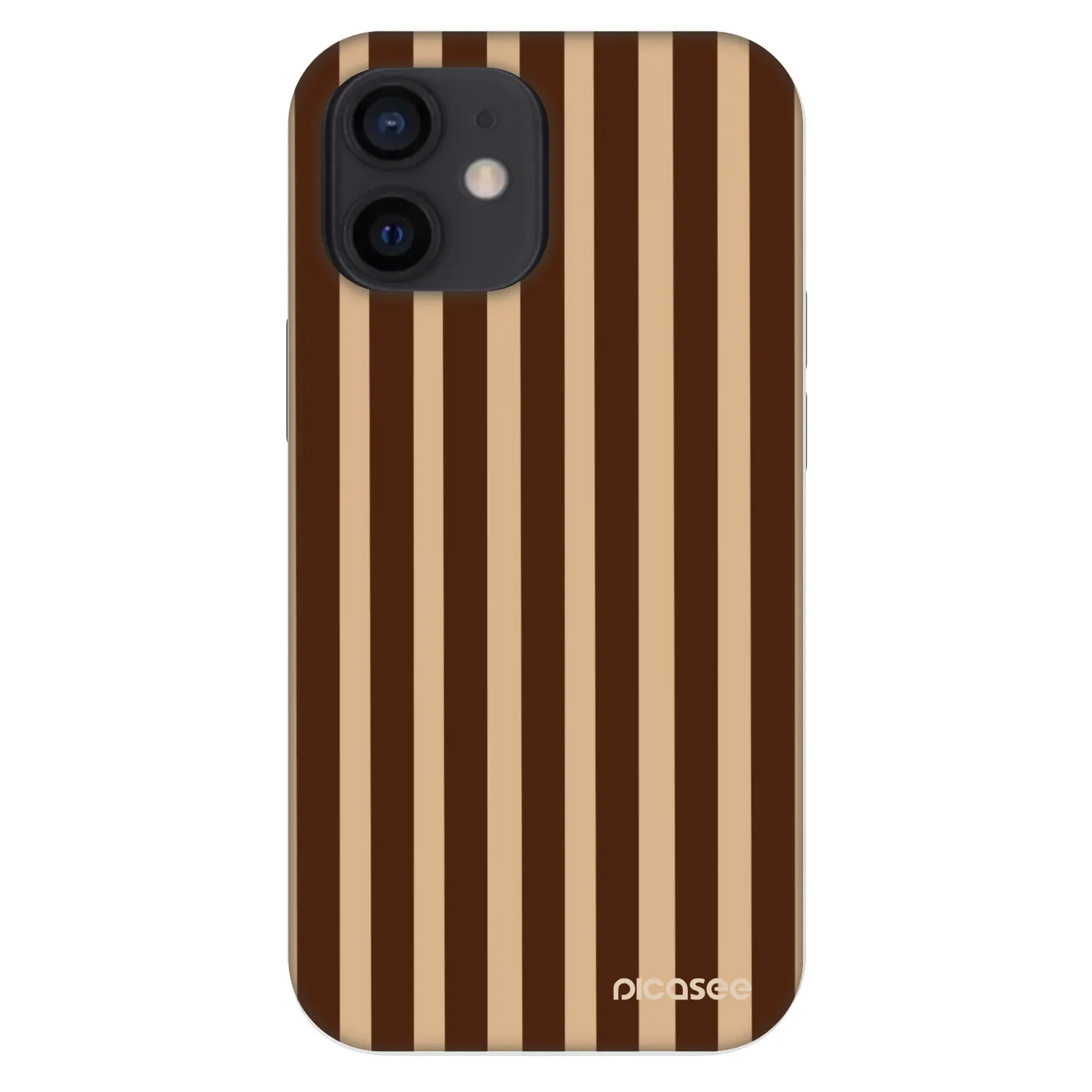 Picasee Fashion Case na Apple iPhone 12 mini - Brown lines