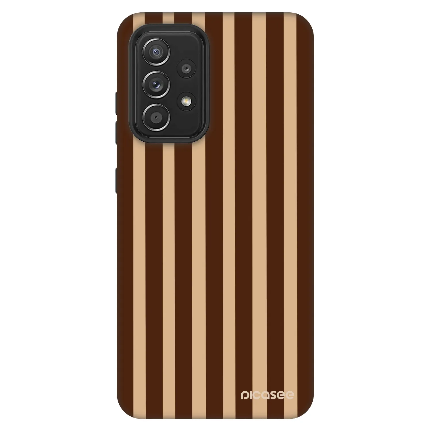Picasee Fashion Case na Samsung Galaxy A52 5G A525F - Brown lines