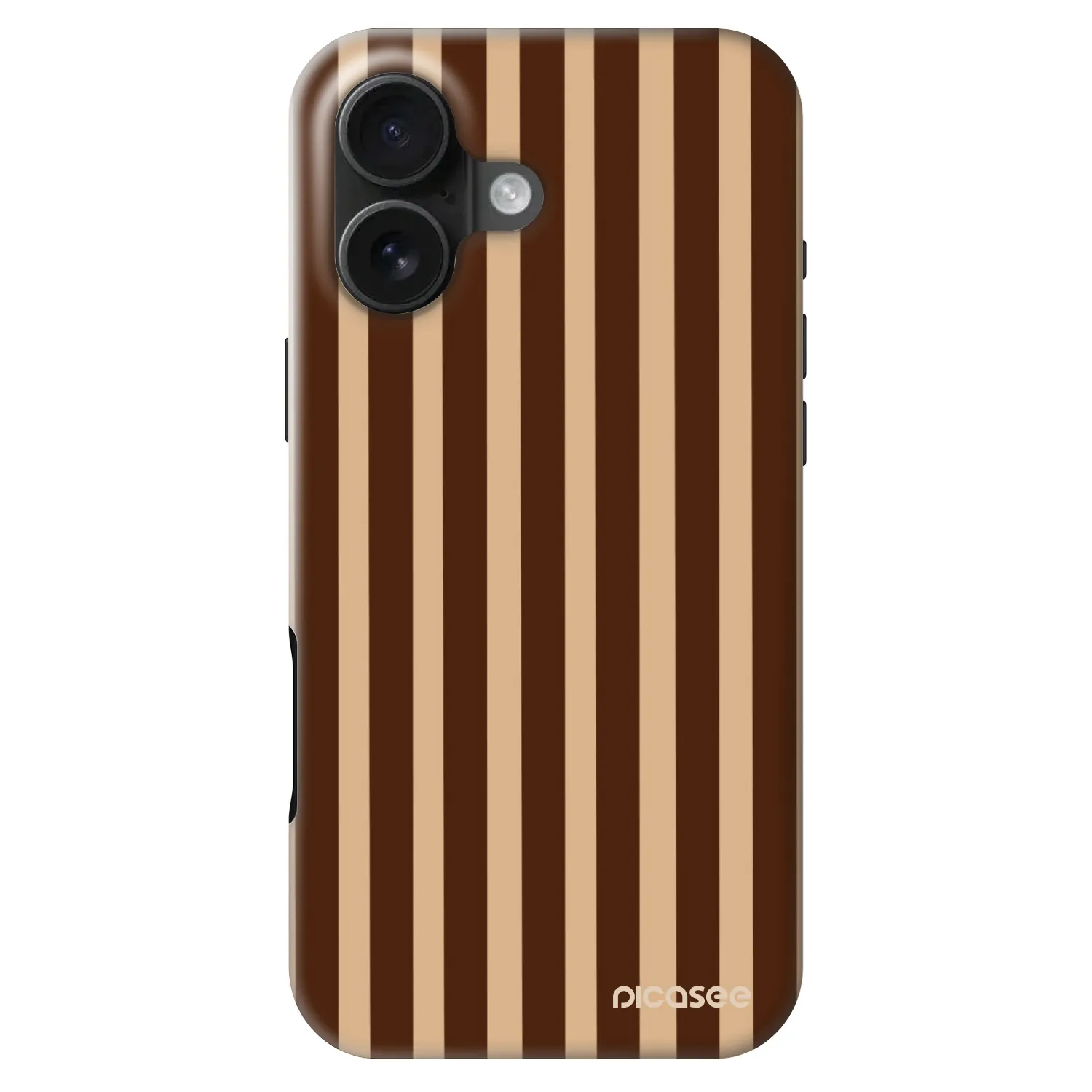 Picasee Fashion Case MagSafe na Apple iPhone 16 - Brown lines