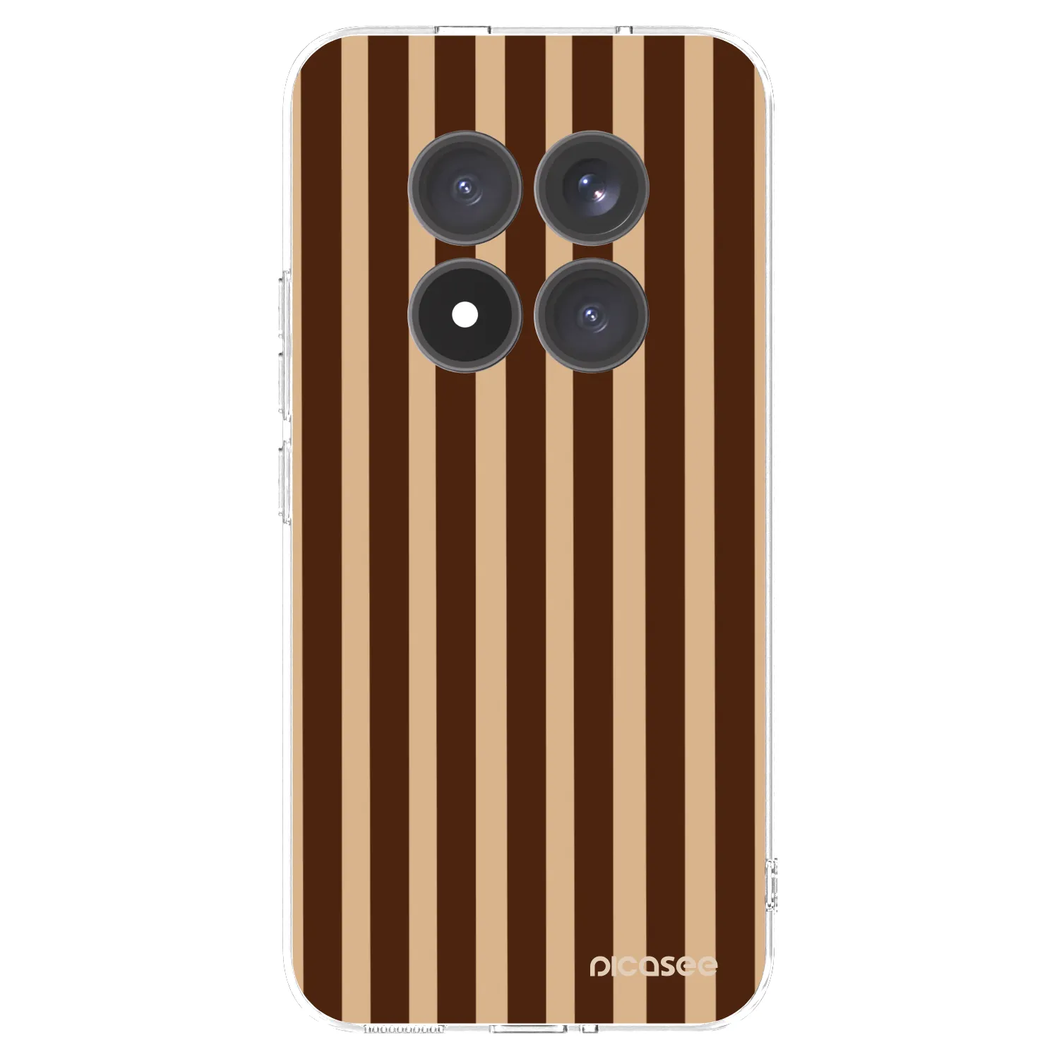 Picasee silikonowe przeźroczyste etui na Xiaomi Redmi Note 15 Pro+ - Brown lines
