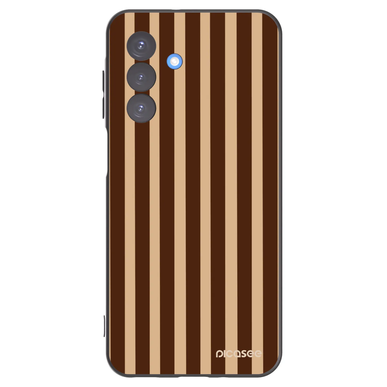 Picasee silikonowe czarne etui na Samsung Galaxy A17 5G - Brown lines