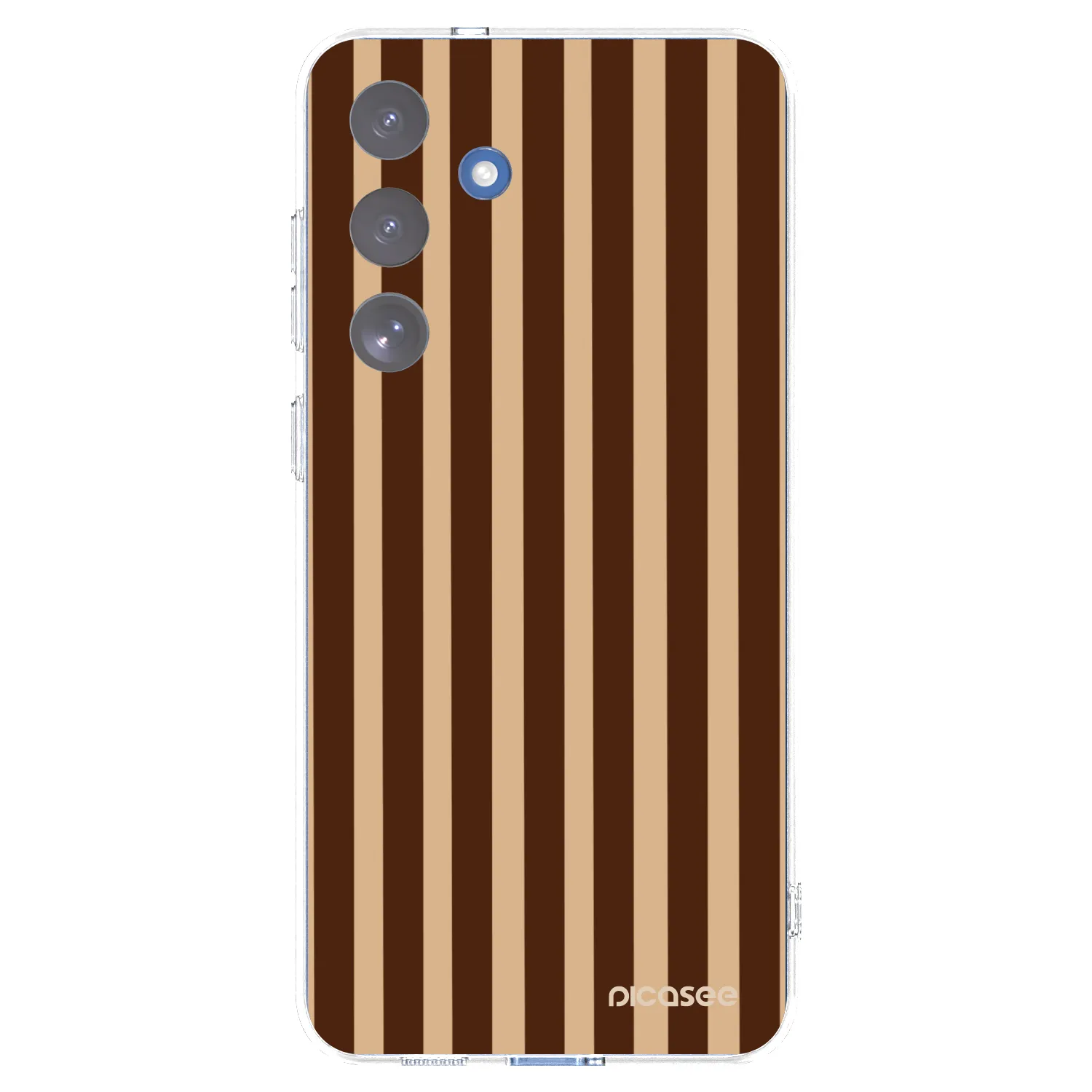 Picasee silikonowe przeźroczyste etui na Samsung Galaxy S25 FE 5G - Brown lines