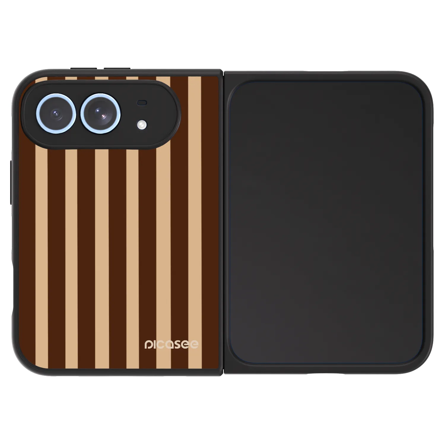 Picasee ULTIMATE CASE MagSafe pro Apple iPhone Duo - Brown lines