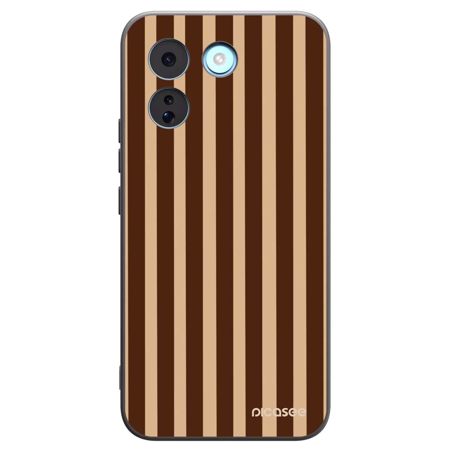 Picasee silikonowe czarne etui na Xiaomi Redmi Note 17 Pro MAX 5G - Brown lines
