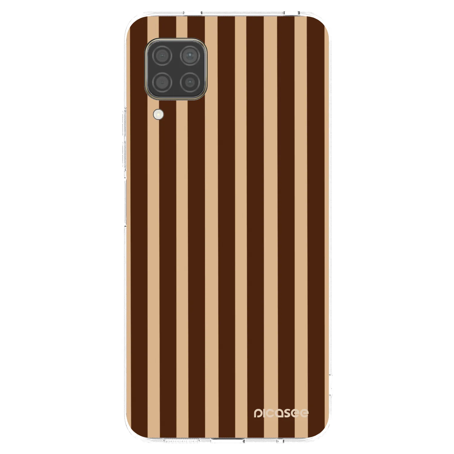 Picasee silikonowe przeźroczyste etui na Huawei P40 Lite - Brown lines