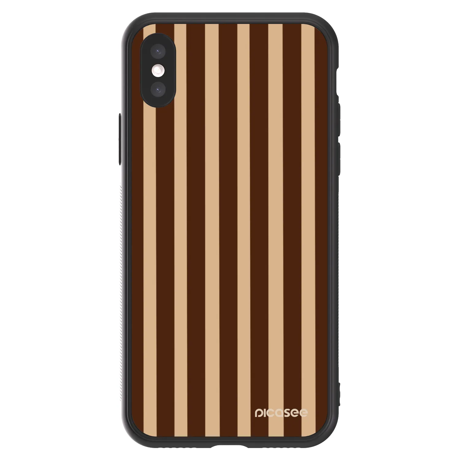Picasee ULTIMATE CASE na Apple iPhone X/XS - Brown lines