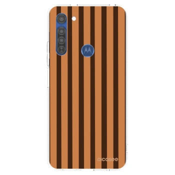 Etui na Motorola Moto G8 - Caramel lines