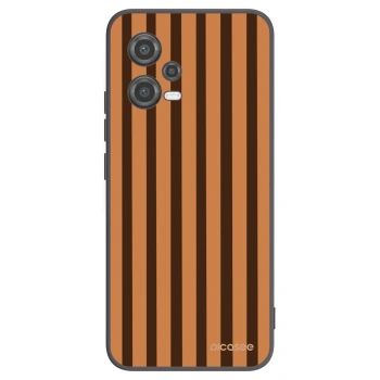 Picasee silikonowe czarne etui na Xiaomi Poco X5 - Caramel lines
