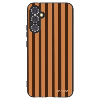 Picasee silikonowe czarne etui na Samsung Galaxy A34 5G A346B - Caramel lines