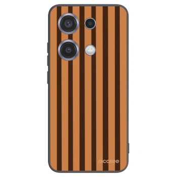 Picasee silikonowe czarne etui na Xiaomi Redmi Note 14S - Caramel lines