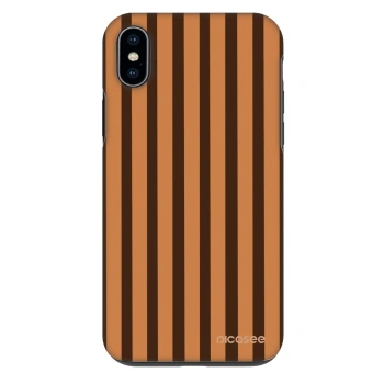 Etui na Apple iPhone XS Max - Caramel lines
