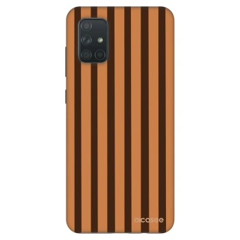 Etui na Samsung Galaxy A71 A715F - Caramel lines