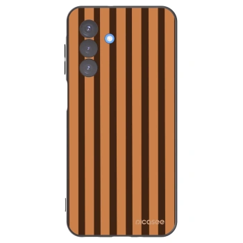 Picasee silikonowe czarne etui na Samsung Galaxy A17 5G - Caramel lines