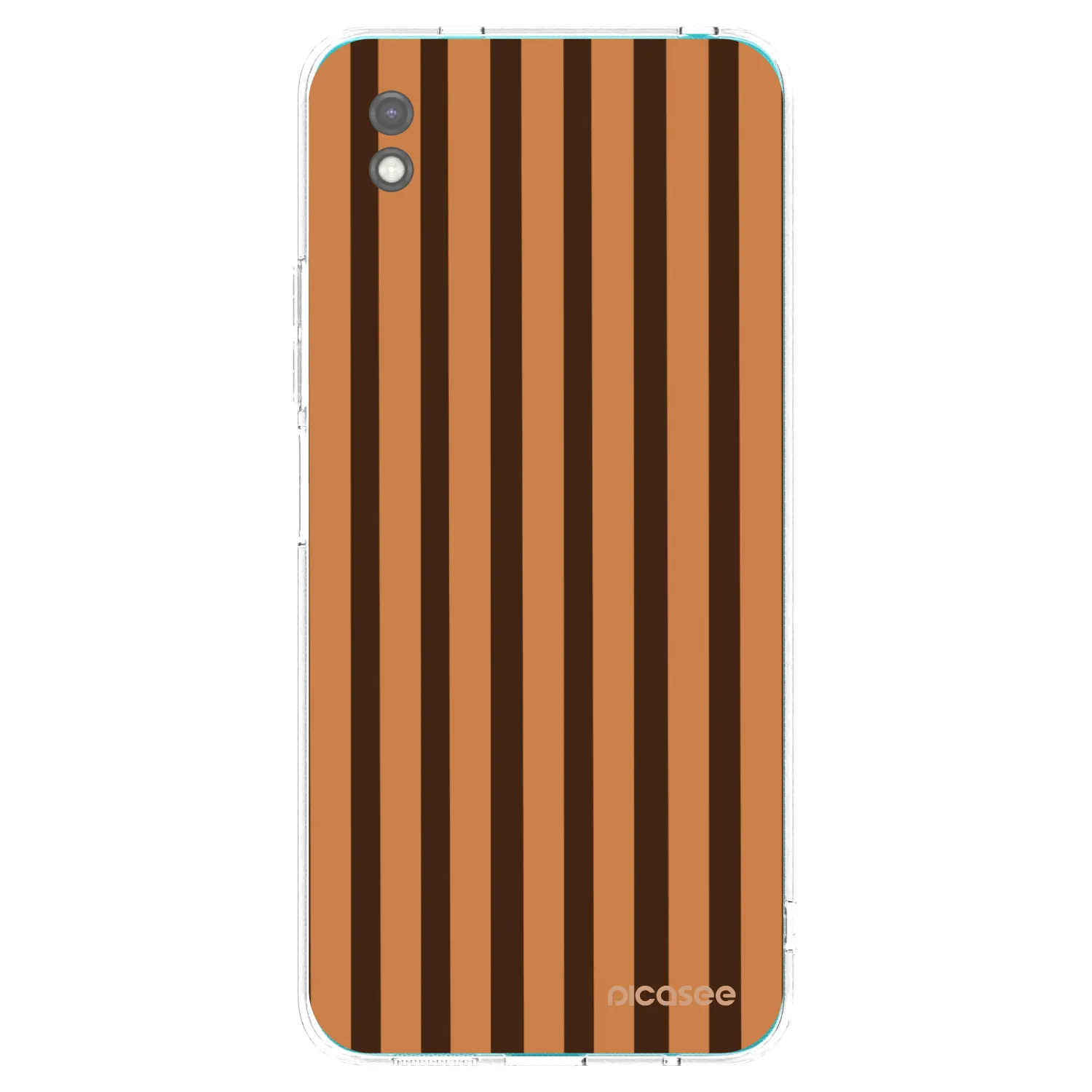Picasee silikonowe czarne etui na Xiaomi Redmi 9A - Caramel lines