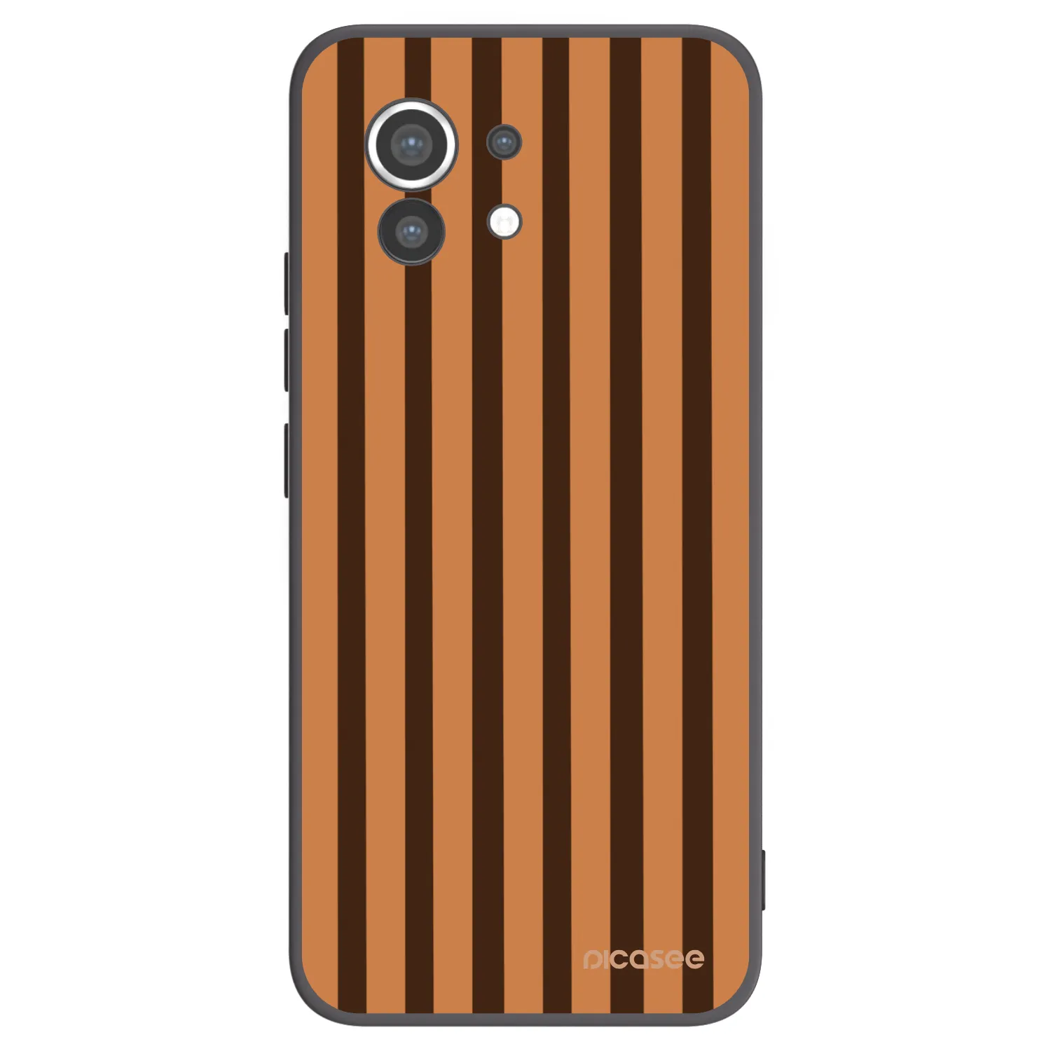 Picasee silikonowe czarne etui na Xiaomi Mi 11 - Caramel lines