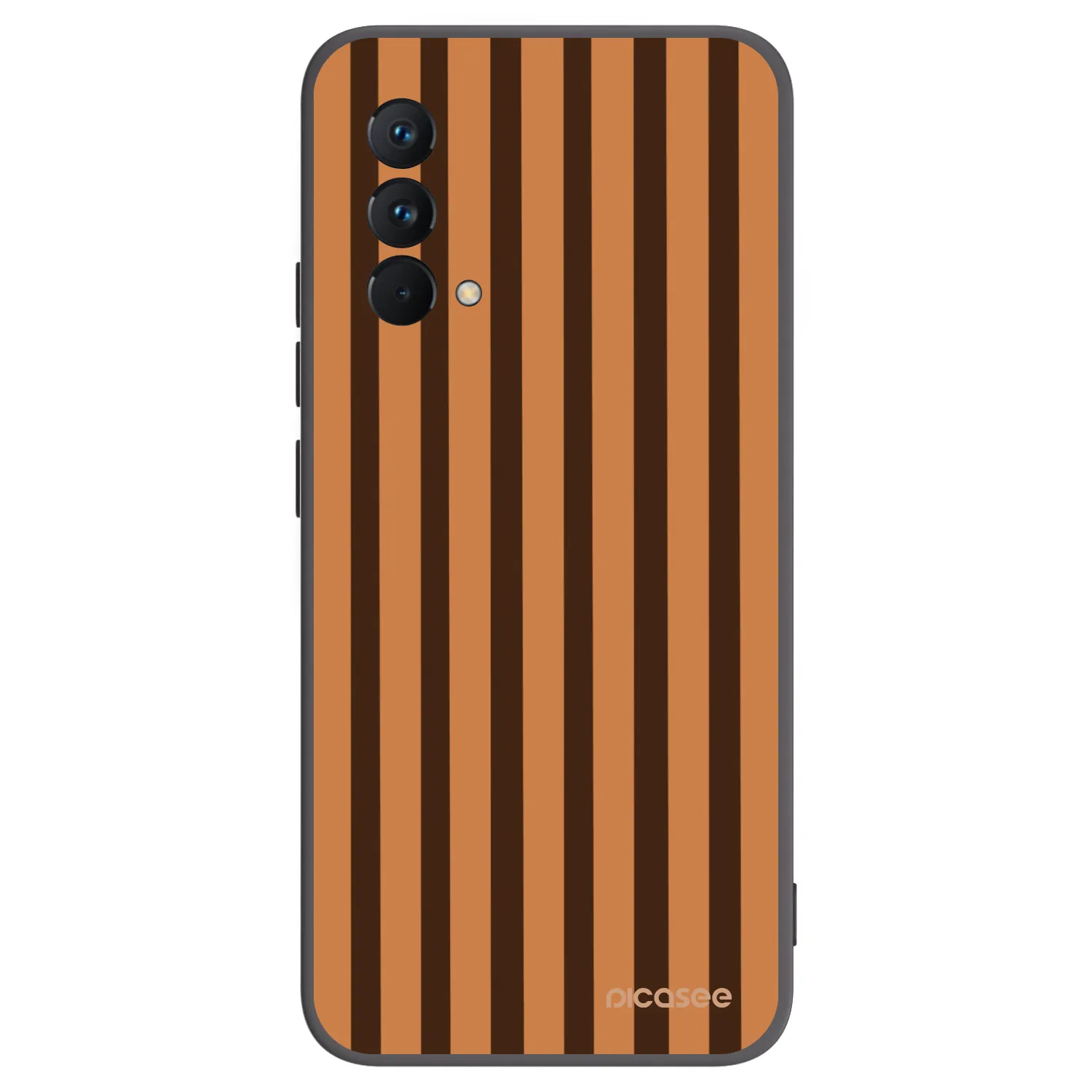 Picasee silikonowe czarne etui na Realme GT Master Edition 5G - Caramel lines