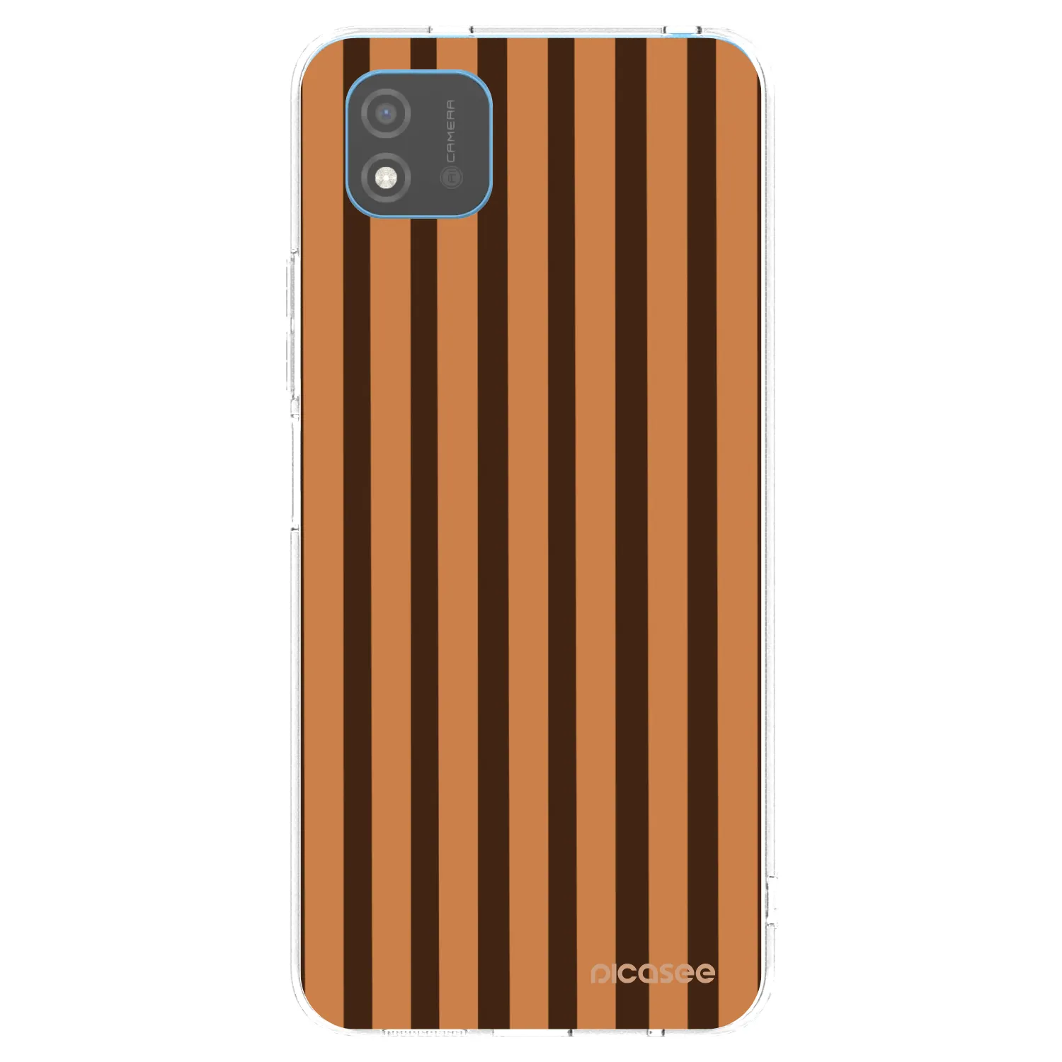 Picasee silikonowe przeźroczyste etui na Realme C11 (2021) - Caramel lines