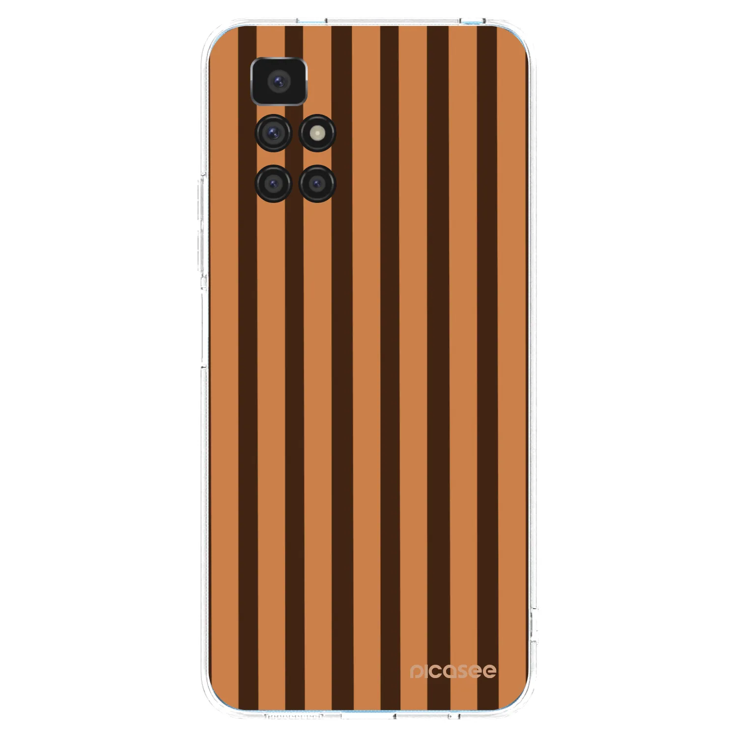Picasee silikonowe przeźroczyste etui na Xiaomi Redmi 10 (2022) - Caramel lines