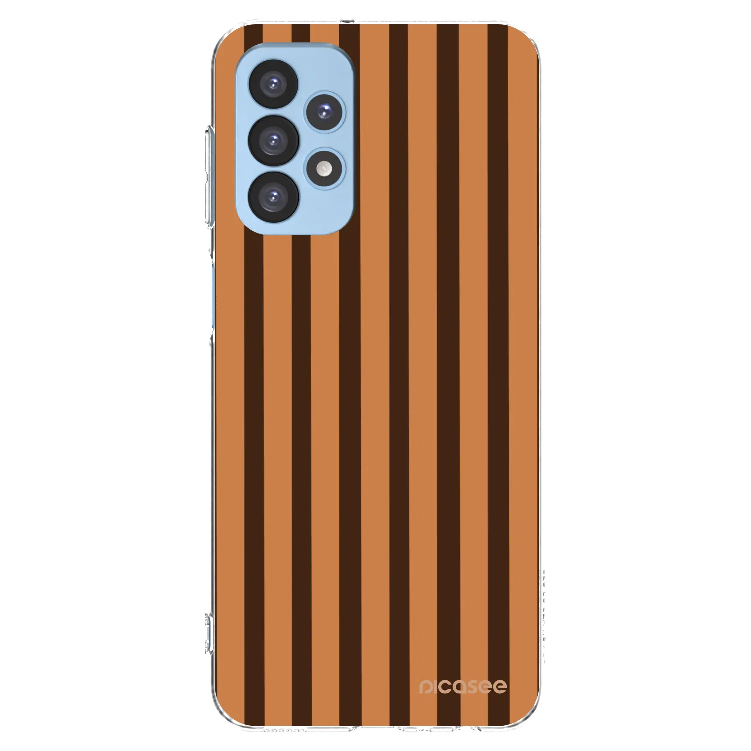 Picasee silikonowe przeźroczyste etui na Samsung Galaxy A23 A235F 4G - Caramel lines