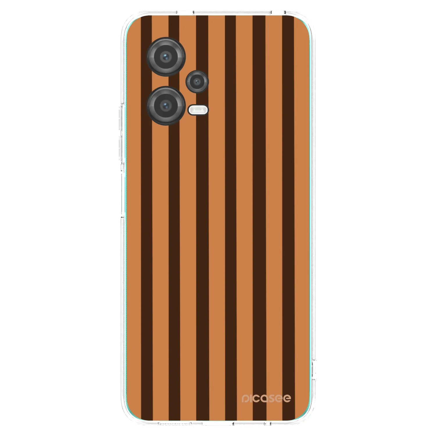 Picasee silikonowe przeźroczyste etui na Xiaomi Poco X5 - Caramel lines