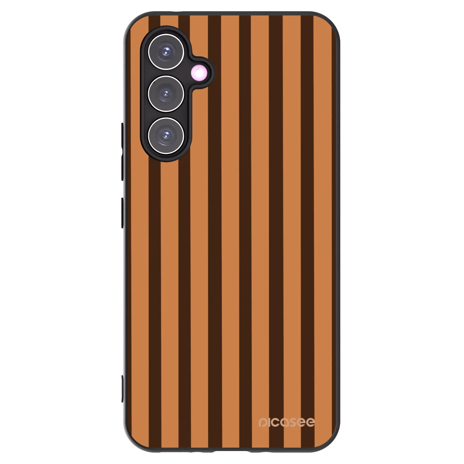 Picasee silikonowe czarne etui na Samsung Galaxy A54 5G A546B - Caramel lines