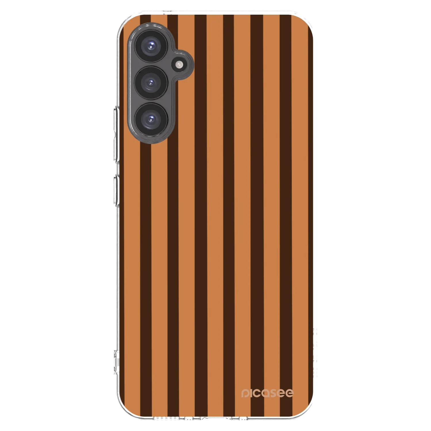 Picasee silikonowe przeźroczyste etui na Samsung Galaxy A34 5G A346B - Caramel lines