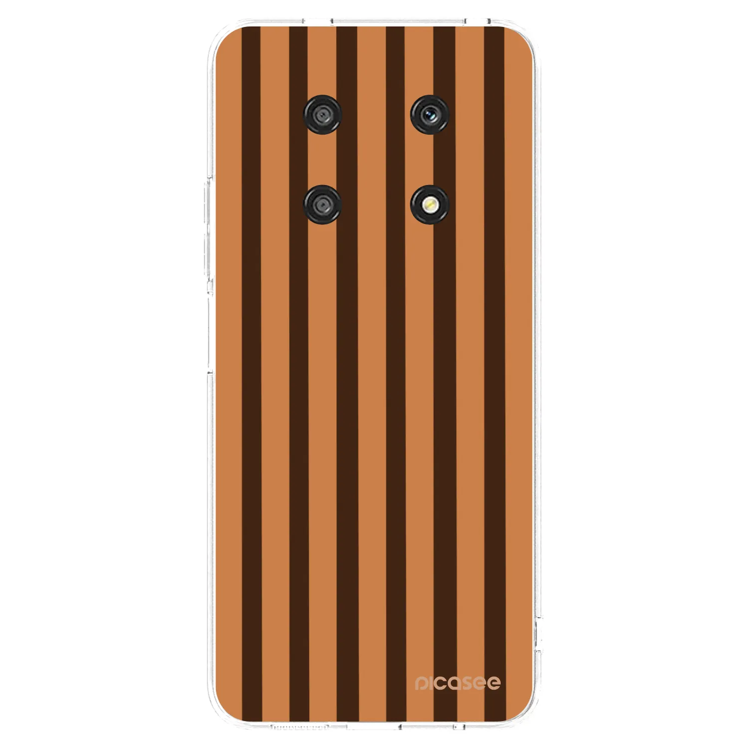 Picasee silikonowe przeźroczyste etui na Honor Magic4 Lite 5G - Caramel lines
