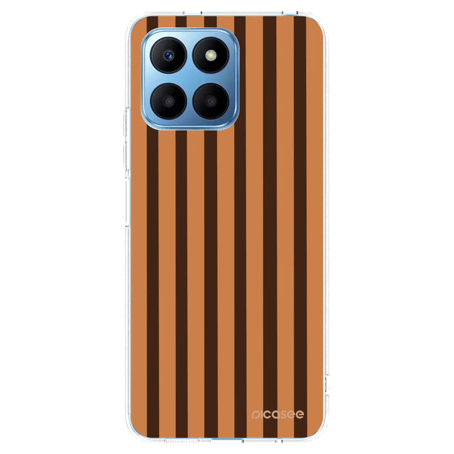 Picasee silikonowe przeźroczyste etui na Honor 70 Lite - Caramel lines