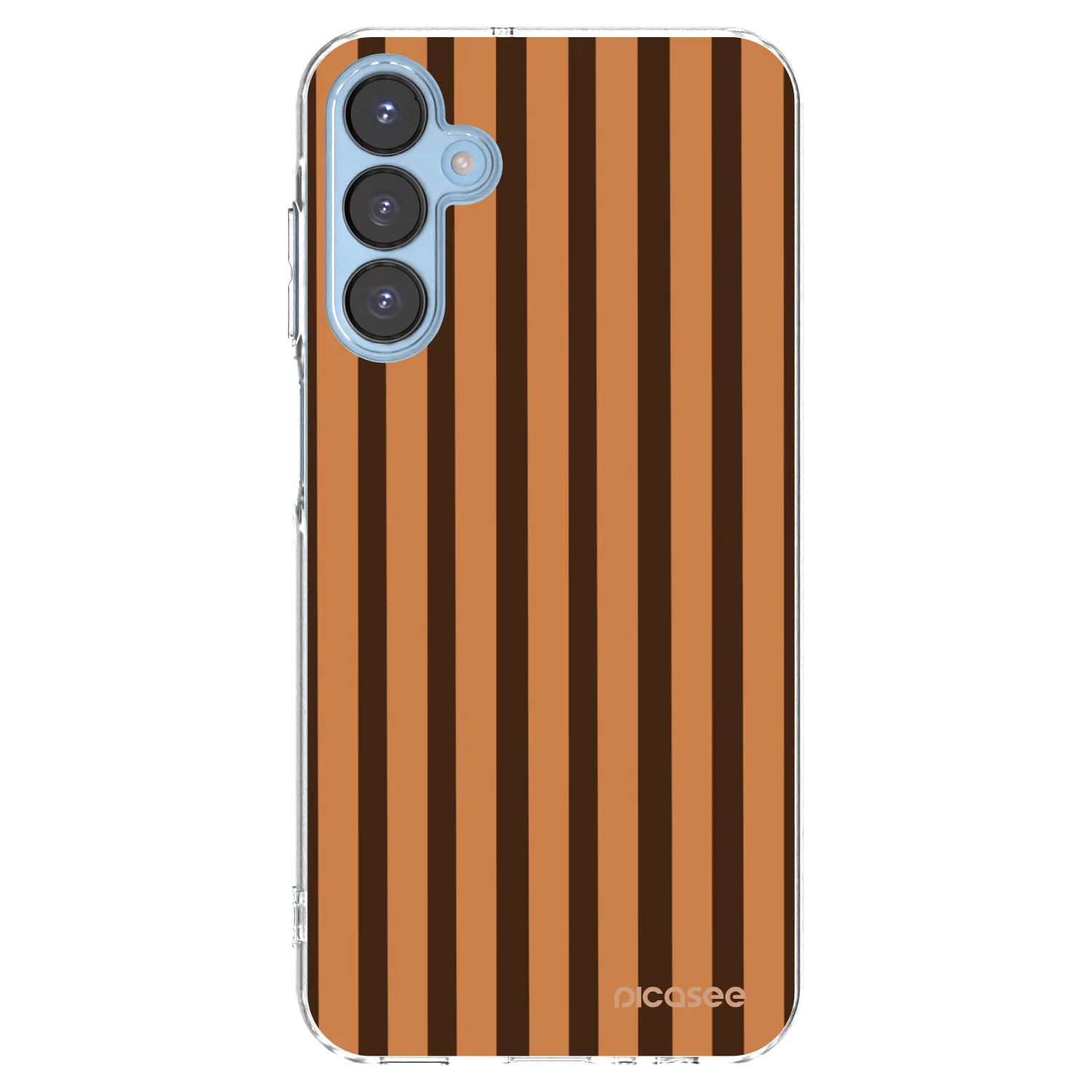 Picasee silikonowe przeźroczyste etui na Samsung Galaxy A15 A156B 5G - Caramel lines