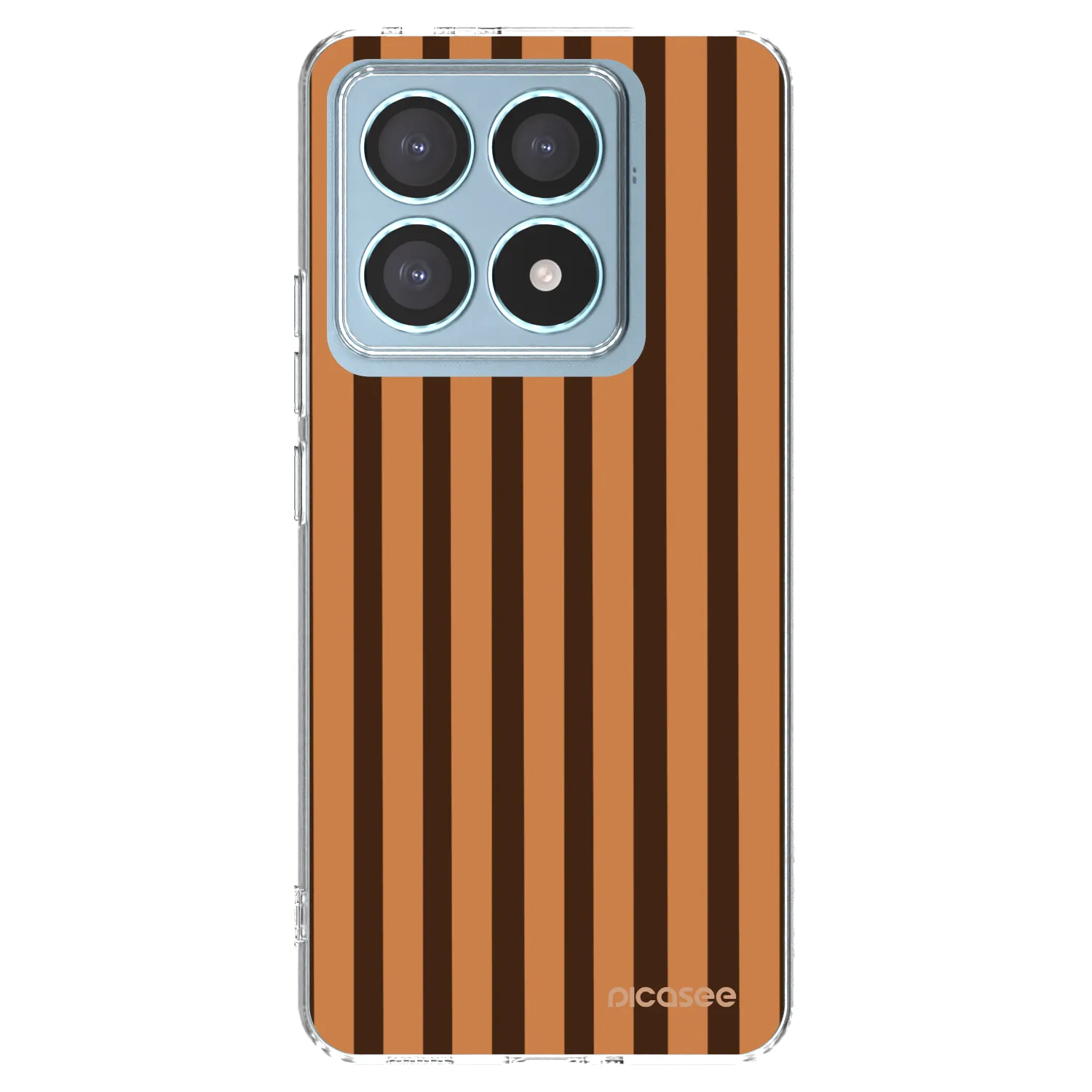 Picasee silikonowe przeźroczyste etui na Xiaomi 14T Pro - Caramel lines