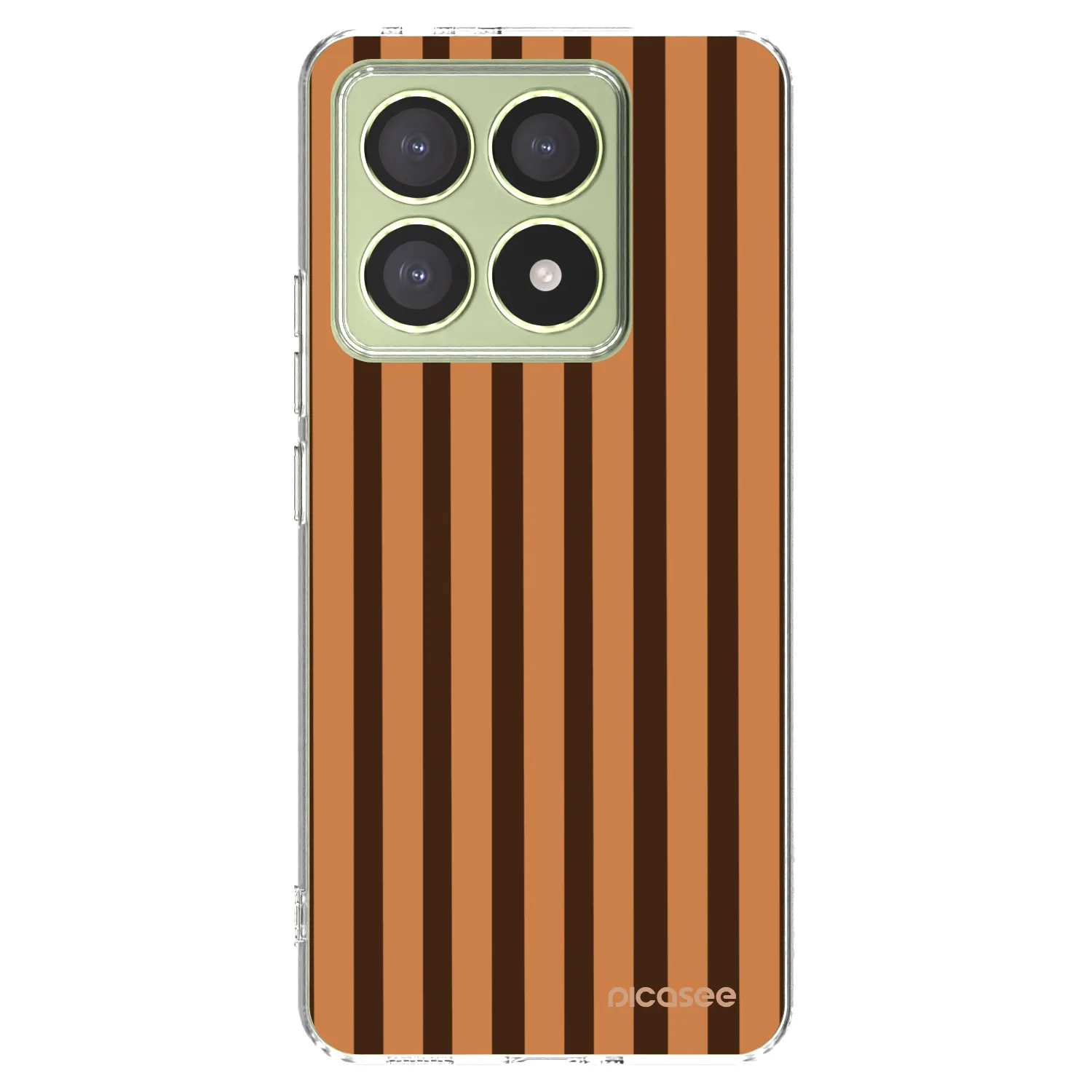 Picasee silikonowe przeźroczyste etui na Xiaomi 14T - Caramel lines
