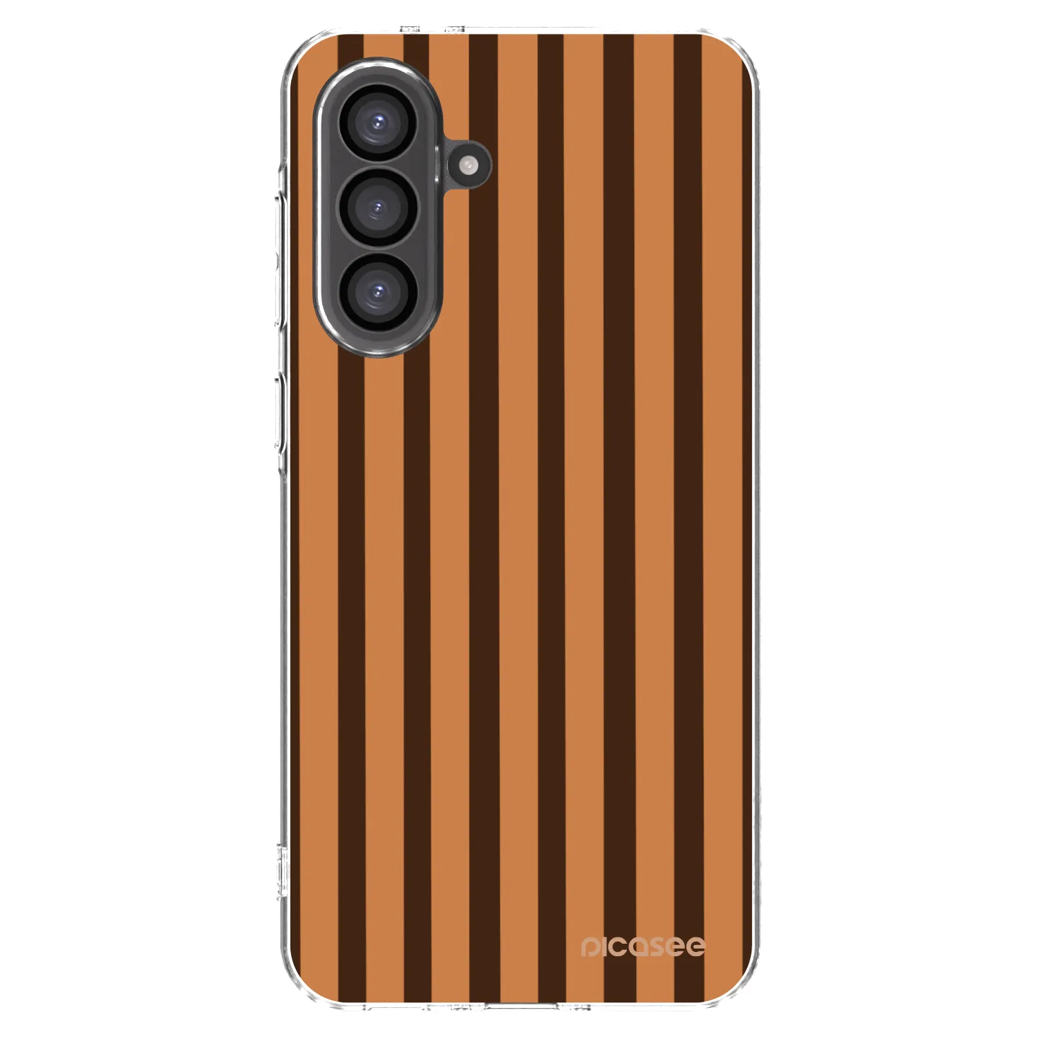 Picasee silikonowe przeźroczyste etui na Samsung Galaxy A56 5G A566B - Caramel lines