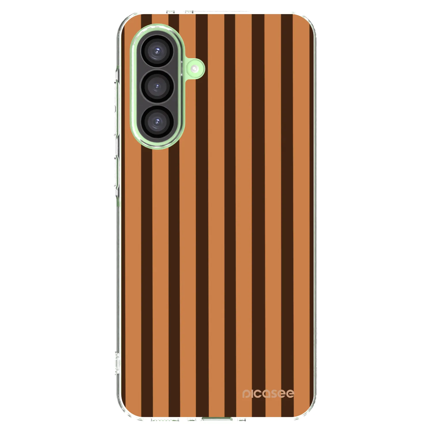 Picasee silikonowe przeźroczyste etui na Samsung Galaxy A26 5G A266B - Caramel lines