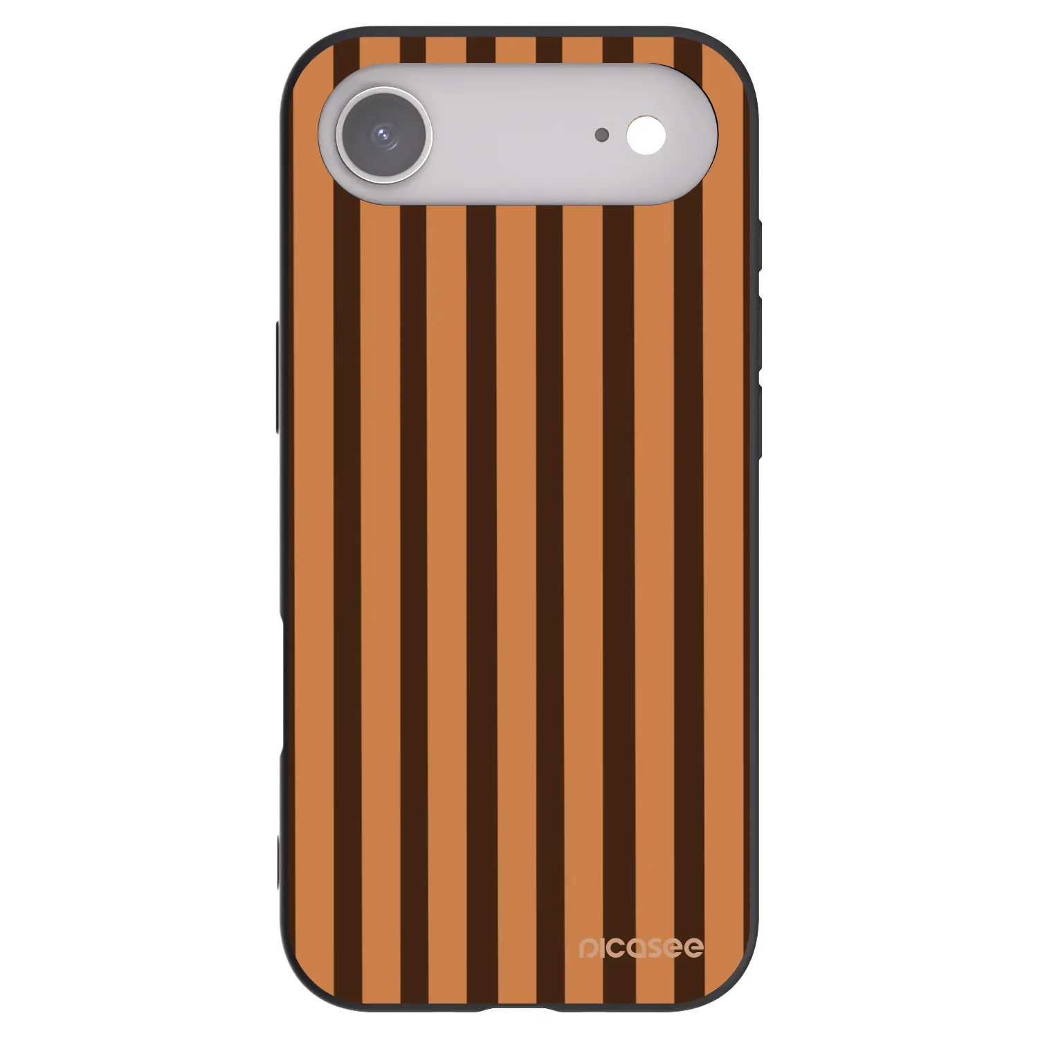 Picasee silikonowe czarne etui na Apple iPhone Air - Caramel lines